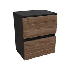 MADERKIT - Mesa de Noche Lisa Color Gales Wengue