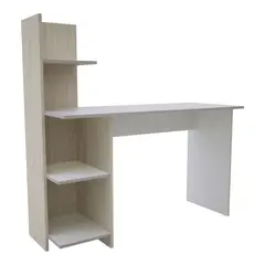 MADERKIT - Escritorio Biblioteca Color Niebla Blanco