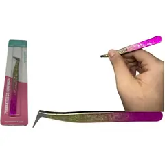 MAZUGI - Pinza cuadrada para Pestañas efecto ruso