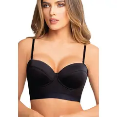 FORMAS INTIMAS - Bustier Para Mujer Negro FI