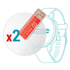 GENERICO - Protector Para Samsung Galaxy Watch FE 40mm Vidrio x2 Uds