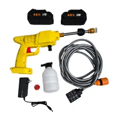 GENERICO - Hidrolavadora Portátil 48V con 2 Baterías - Limpieza Potente y Sin Cables