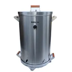 GENERICO - Barril Asador Grande Acero Inoxidable Calibre 18 de 50 Libras