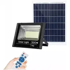 GENERICO - Reflector Solar 300w Con Mando Para Exteriores Y Jardines