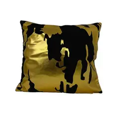 DIMATEX LEON - Funda Cojín Para Sala Decorativo Colores 45x45cm RefdubaiNegro