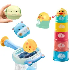 AMERICAN GENERICS - Juguete Para Bañera Bebes 9 Pcs Juegos De Agua Estimulacion