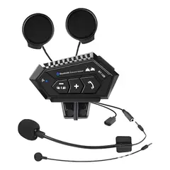 GENERICO - Intercomunicador Bluetooth Bt12b Para Casco De Moto 2 Unidades