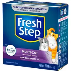 FRESH - Arena Step Multi Cat con Febreze Caja de 25 lb