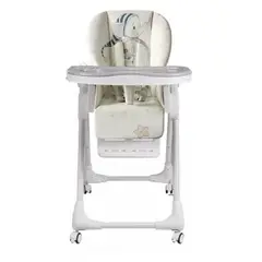 KIDSHOP - Silla Comedor Niveles Doble Bandeja Gris Hc302