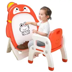 AMERICAN GENERICS - Tablero Acrilico Infantil Caballete Con Silla Para Dibujar