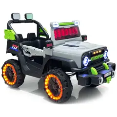 BEBESUNITA - Carro Moto Electrico Niño 4x4 Control Musica Luces - Gris