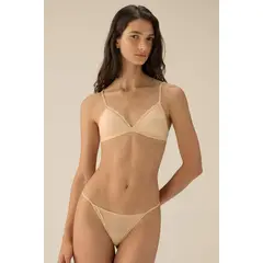 TOUCHE LINGERIE - BRASIER TRIANGULAR EN MICROFIBRA Y ENCAJE 0429052