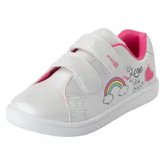 GENERICO - Zapatos Casuales Con Diseño De Arco Iris Para Niña Pequeña Blanco Smartfit 200295