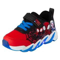 MARVEL - Zapatos Casuales Con Diseño De Spiderman Para Niño Pequeño Negro 200432