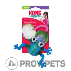 KONG COMPANY - Kong Gato Juguete Flingaroo Frog Sapo