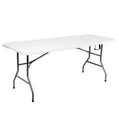 ERGONOMUS - Mesa Plegable Portátil 180cm Fiestas Eventos Jardín