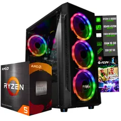 AMD - TORRE GAMER RYZEN 5 5600G/ 32GB RAM /1TB SSD/ BOARD A520M/ CHASIS 4 FANS