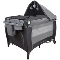 PREMIUM BABY - Corral Cuna Mecedora Bebé Napoles Gris