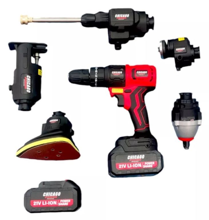 Kit De Herramientas Inalambricas Multifuncional 6 En 1