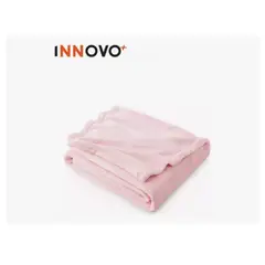 INNOVA - Cobija Manta Térmica Suave Piel Durazno 180 X 240 Pink Rose Liviana