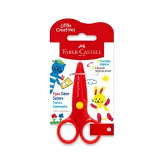 FABER-CASTELL - Tijeras Escolar Super Segura Blíster Faber Castell