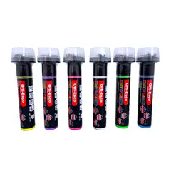 OFFI ESCO - Marcador Gráfico Para Vidrio Offiesco X6 Colores Punta 30mm