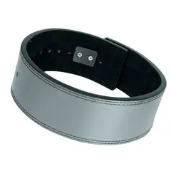 VITTORIA - Cinturon Cuero Pesas Gym Powerlifting Hebilla Palanca Gris S