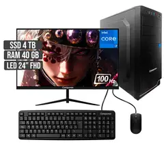COMPUMAX - COMPUTADOR INTEL CORE I7-12700 SSD 4TB RAM 40GB LED 24 FHD