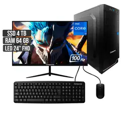 COMPUMAX - COMPUTADOR INTEL CORE I7-12700 SSD 4TB RAM 64GB LED 24 FHD