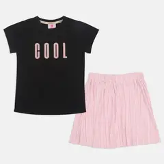 BUBBLE GUMMERS - Conjunto Para Niña Bubblegummers Negro Misty