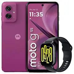 MOTOROLA - Celular Moto G55 5G 256GB /8GB Pink + Watch 5 Active Blk