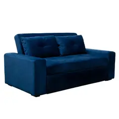 PLUMA HOME - Sofacama Azul Navy 2 puestos / Nuevo y Moderno