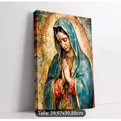 GENERICO - Cuadro Religioso Virgen De Guadalupe Lienzografia Usa