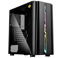 J&R - Caja ATX Gamer JYR Bionic JX113 + 1 FAN Negro