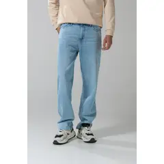KOAJ - Jean baggy bota ancha azul claro con tiro medio HOMBRE
