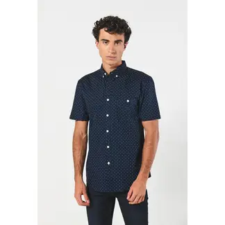 KOAJ - Camisa con cuello button down, manga corta con estampació HOMBRE