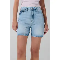 KOAJ - Short en jean azul claro con bolsillos y tiro súper alt Mujer