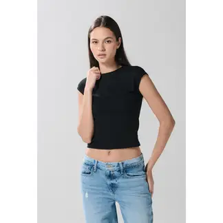 KOAJ - Camiseta para mujer manga sisa incluida unicolor. MUJER