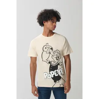 KOAJ - Camiseta manga corta con estampado de Popeye. HOMBRE