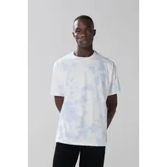KOAJ - Camiseta Oversize para hombre con estampado en frente HOMBRE
