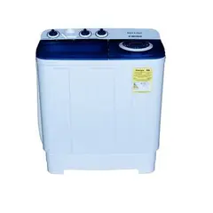 INDUHAM - Lavadora Semiautomática Doble Tina 5 Kgs Marca Ham50 1976 Color Blanco 110V