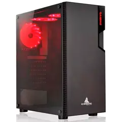 ICEBERG - Caja ATX Gamer GLACIUS V2 BLACK + 1 FAN RGB