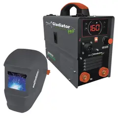 GLADIATOR - Soldador Multiproceso + Careta 160a Mig+tig+mma