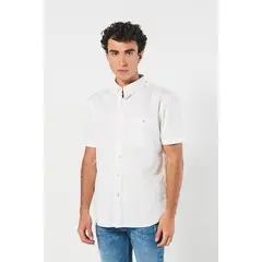 KOAJ - Camisa con cuello button down, manga corta con estampació HOMBRE