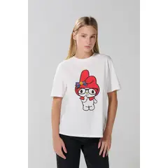 KOAJ - Camiseta crema de My Melody en algodón manga corta Mujer