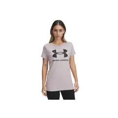 UNDER ARMOUR - Camiseta Mujer UA LOGO SS Gris