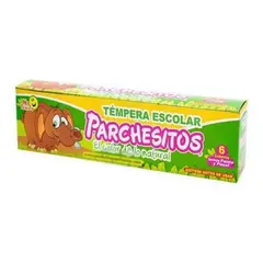PARCHESITOS - Temperas Escolar X 6 Colores