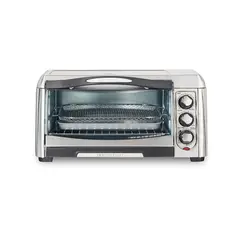 HAMILTON BEACH - Horno Eléctrico Tostador y Freidora de Aire 6 Rebanadas