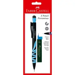 FABER-CASTELL - Portaminas 0.7 Z Pencil + Minas Blister Faber Castell
