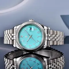 TAYLOR - Reloj automático de acero inoxidable números arábigos